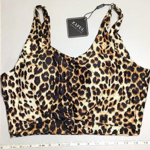 NWT ZAFUL Extra Large Tankini Leopard print Top only